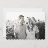 Save The Date Mariage à Impression Botanique Verte et Blanche (Dos)