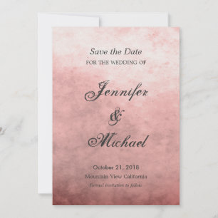 Save The Date Mariage à la date de sauvegarde vintage unique cla