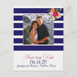 Save The Date Mariage à la Fleur de la Marine et de la Brousse E