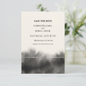Save The Date Mariage à l'aquarelle noire (Debout devant)