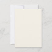Save The Date Mariage à l'aquarelle noire (Dos)