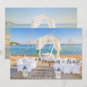 Save The Date Mariage à l'arboretum de la plage tropicale Enreg (Devant / Derrière)