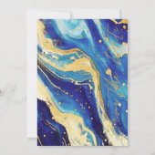 Save The Date Mariage à l'arc bleu de la Royal Navy Enregistrer (Dos)