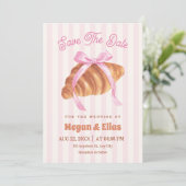 Save The Date Mariage à l'arc de Croissant mignon (Debout devant)