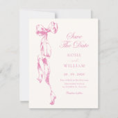 Save The Date Mariage à l'arc rose (Devant)
