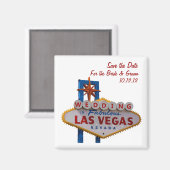 "Save the Date" MARIAGE À Las Vegas Magnet (Recto/Verso)