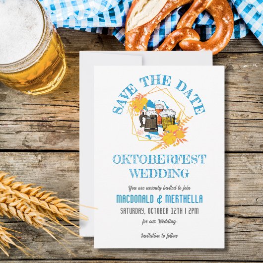 SAVE THE DATE MARIAGE À L'OCTOBERFEST
