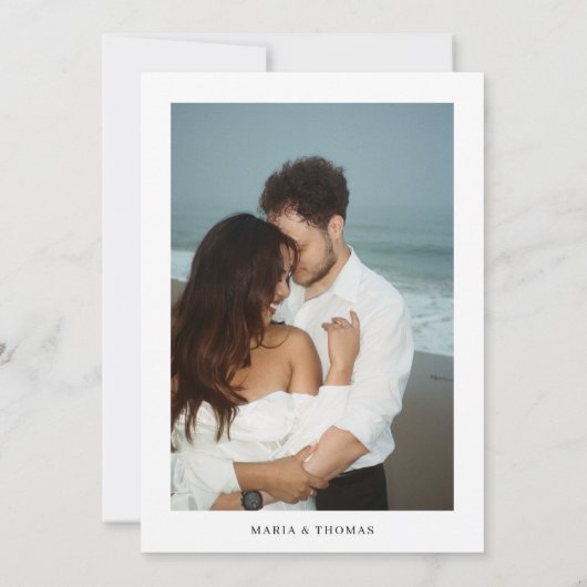 Save The Date Mariage à main moderne Enregistrer la date (Dos)