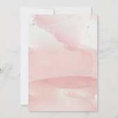 Save The Date Mariage à papillon rose pâle de la ligne Aquarelle (Dos)