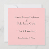 Save The Date Mariage à thème des années 1920 Enregistrer la dat (Dos)