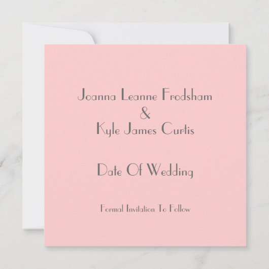 Save The Date Mariage à thème des années 1920 Enregistrer la dat (Dos)