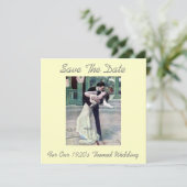 Save The Date Mariage à thème des années 1920 Enregistrer la dat (Debout devant)