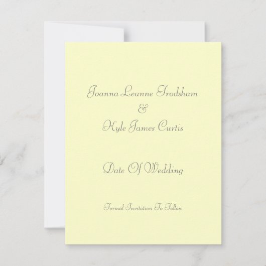 Save The Date Mariage à thème des années 1920 Enregistrer la dat (Dos)