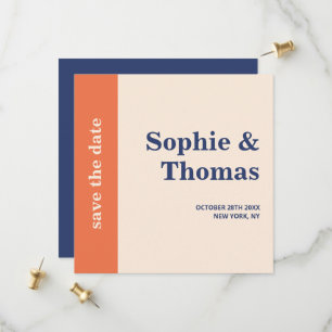Save The Date Mariage à typographie moderne et audacieuse, Enreg