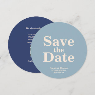 Save The Date Mariage à typographie moderne et audacieuse, Enreg