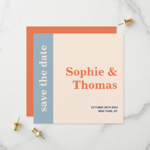 Save The Date Mariage à typographie moderne et audacieuse, Enreg