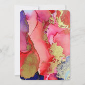 Save The Date *Mariage Abstrait Or Royal Plat* (Dos)