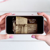 Save The Date Mariage agricole rural de la clôture après le pays