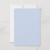 Save The Date Mariage Aquarelle Bleu Or (Dos)