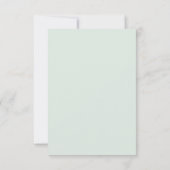 Save The Date Mariage Aquarelle Émeraude (Dos)