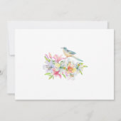 Save The Date Mariage Aquarelle Lilies (Dos)