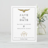 Save The Date Mariage Aquarelle Magique Harry Potter (Debout devant)