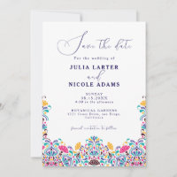 Mariage arc-en-ciel de style vibrant fiesta mexica