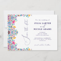 Mariage arc-en-ciel de style vibrant fiesta mexica