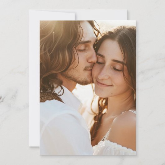 Save The Date Mariage Arrière - plan Vellum Enregistrer la date  (Devant)