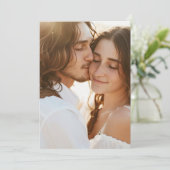 Save The Date Mariage Arrière - plan Vellum Enregistrer la date  (Debout devant)