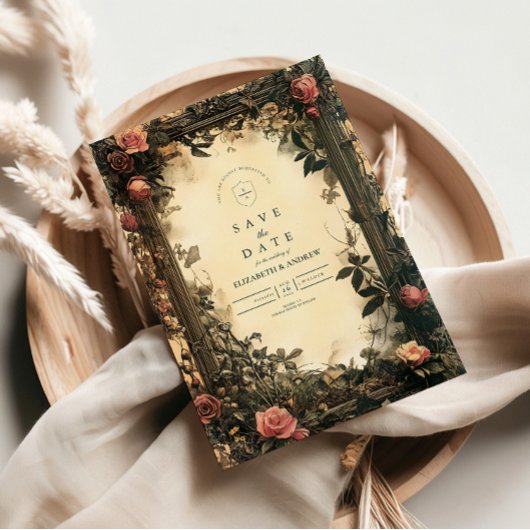 Save The Date Mariage Art Nouveau Dark Romance