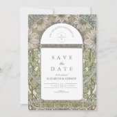 Save The Date Mariage Art Nouveau de Green Sage (Devant)