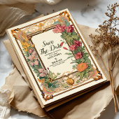 Save The Date Mariage Art Nouveau Floral décoratif
