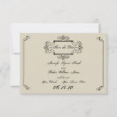 Save The Date Mariage Art Nouveau Posh Enregistrer la date (Devant)