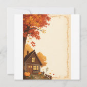 Save The Date Mariage au chalet d'automne (Dos)