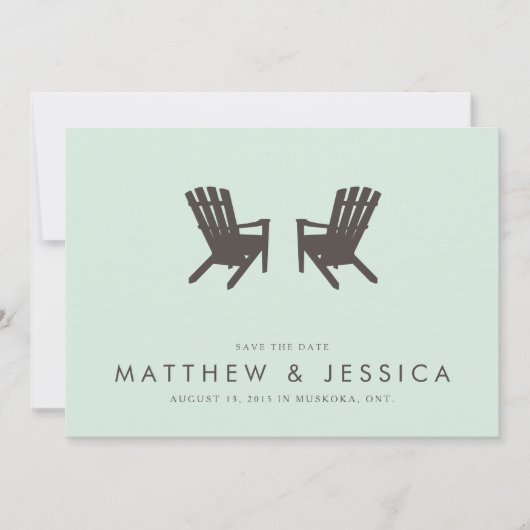 Save The Date Mariage au chalet Enregistrer la date // 5 x 7 Inv (Devant)