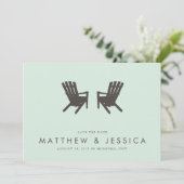 Save The Date Mariage au chalet Enregistrer la date // 5 x 7 Inv (Debout devant)