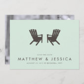 Save The Date Mariage au chalet Enregistrer la date // 5 x 7 Inv (Devant / Derrière)