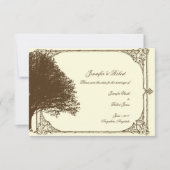 Save The Date Mariage au chocolat et aux crus en filigrane Enreg (Devant)