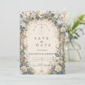 Save The Date Mariage au Jardin Céleste Éthéré (Debout devant)