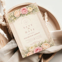 Mariage au jardin de roses aux renoncules rosées