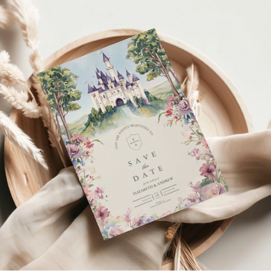 Save The Date Mariage au jardin féerique de Castlecore