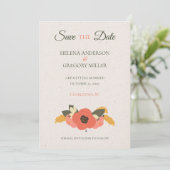 Save The Date Mariage au Jardin Floral (Debout devant)