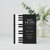 Save The Date Mariage au piano (Debout devant)