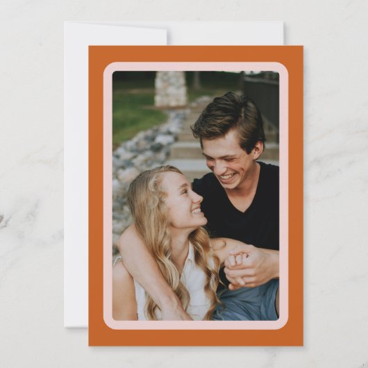 Save The Date Mariage audacieux et moderne (Dos)