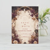 Save The Date Mariage Automnal Enchanté sous les Étoiles (Debout devant)