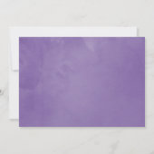 Save The Date Mariage aux fleurs d'Hibiscus ultra violet Enregis (Dos)