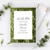 Save The Date Mariage aux fleurs d'Hydrangea vert Enregistrer la