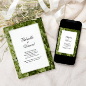 Save The Date Mariage aux fleurs d'Hydrangea vert Enregistrer la