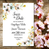 Save The Date Mariage aux Fleurs Sauvages
